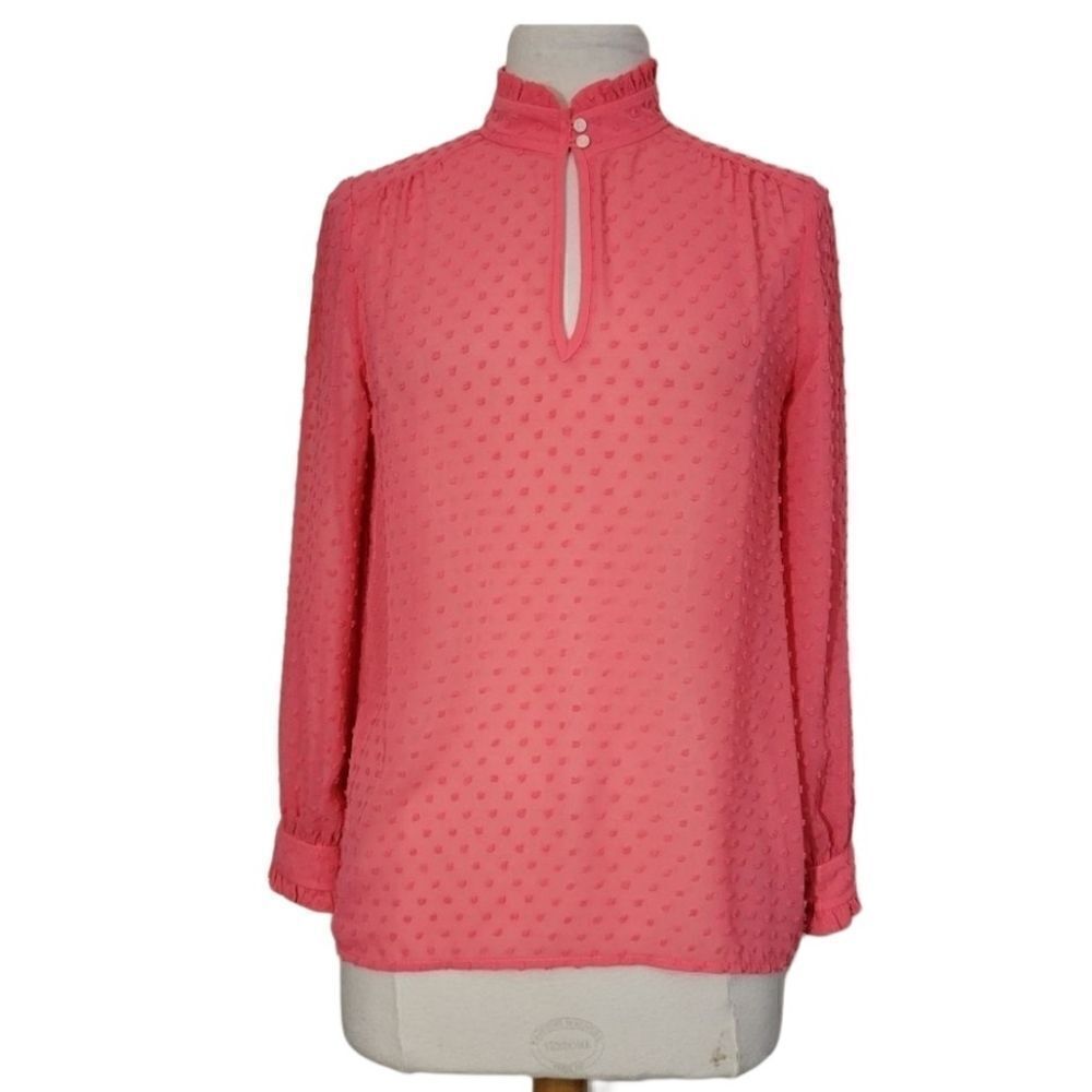 J. Crew Dots Rose/Pink Long Sleeves Sz 2